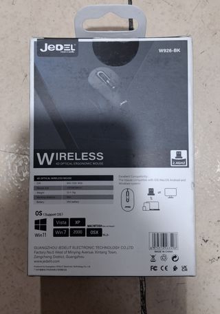 Ratón inalámbrico Jedel negro
