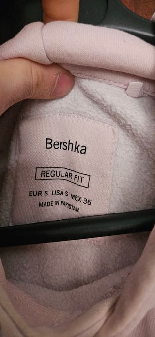 Sudadera rosa hombre