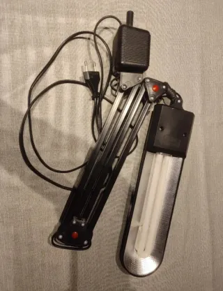 Lámpara Escritorio Flexo Negra Ajustable