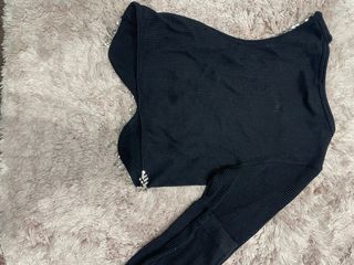 Top fiesta pedrería negro talla única