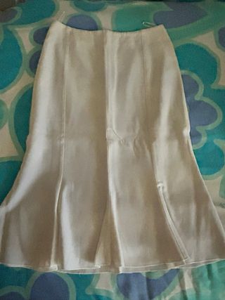 Traje MNG chaqueta y pantalón blanco