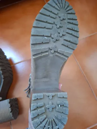 Botines Stradivarius Piel Ante Hebillas