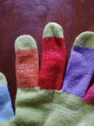 Guanti colorati bambina