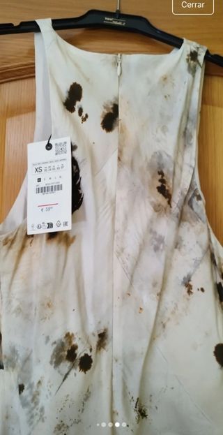 Vestido largo fluido estampado