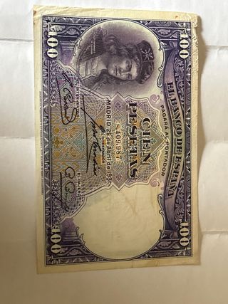 Billete pesetas Banco de España