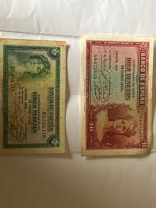 Billete pesetas Banco de España