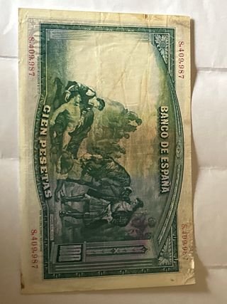 Billete pesetas Banco de España