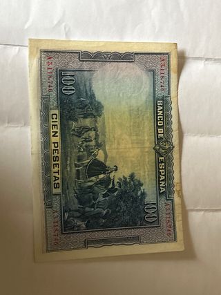 Billete pesetas Banco de España