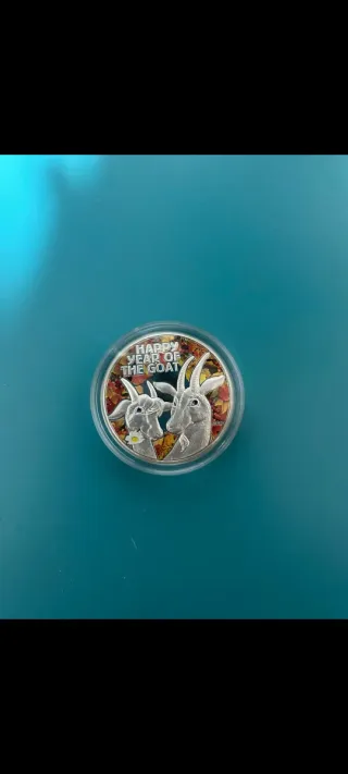 Moneda Onza Plata Isabel II 2015