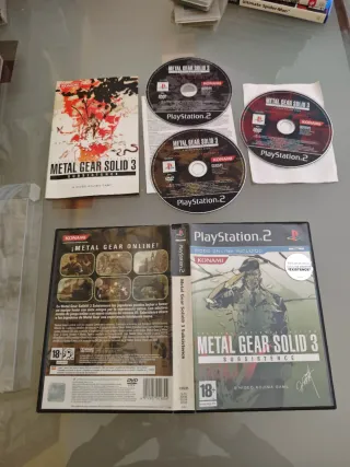 Metal Gear Solid 3 Subsistence PS2 3 Discos perfec