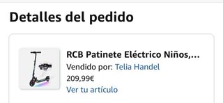 Patinete Eléctrico RCB Niños 6-12 Años