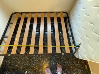 Somier matrimonio 135cm lamas madera