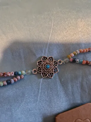 Conjunto Pulsera y Pendientes Flores