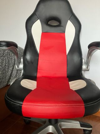Silla Gamer/Oficina Negra y Roja