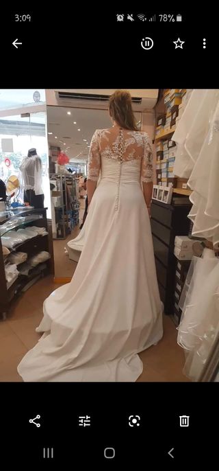 Vestido de Novia Blanco Encaje