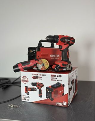 Kit Saldatrice Inverter + Trapano + Smerigliatrice