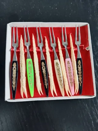 Juego Tenedores Cóctel Vintage Party Gabeln