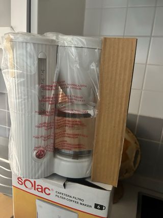Cafetera Solac 6 tazas filtro