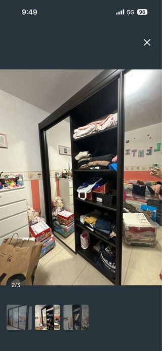 Armario puertas correderas cristal