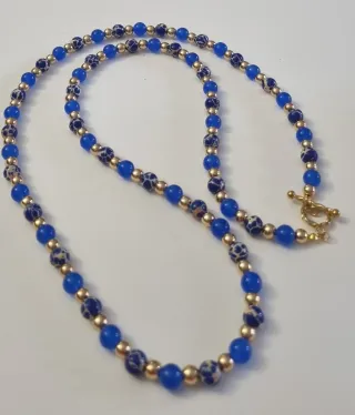 Conjunto Collar, Pulsera, y Pendientes Piedras nat