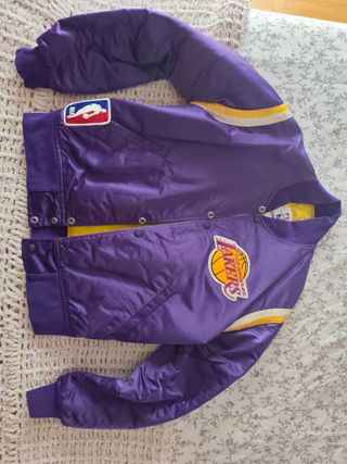 Chaqueta Starter Lakers 90s Morado/Amarillo