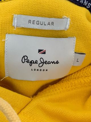 Sudadera  hombre  amarilla . Pepe Jeans . Talla L