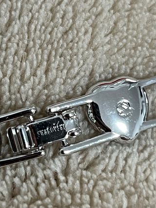 Pulsera Swarovski Corazones Angelic Plata