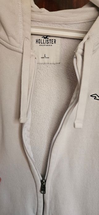 Sudadera Hollister Blanca Talla L