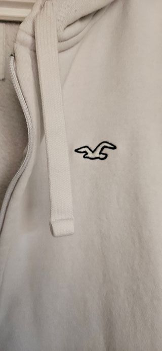 Sudadera Hollister Blanca Talla L