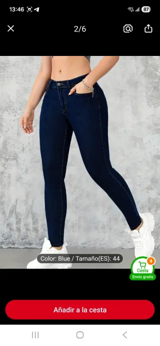 Pantalones vaqueros mujer forro polar invierno