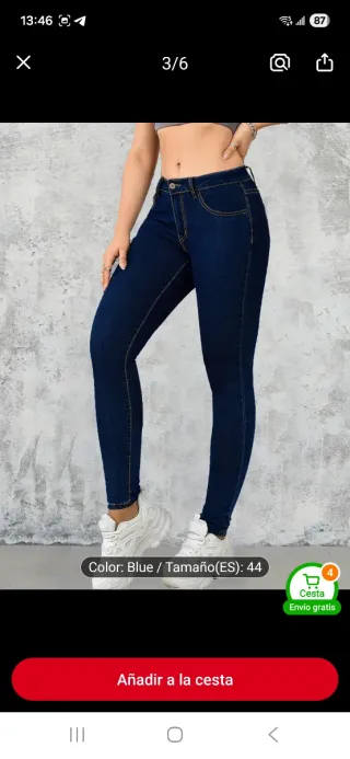 Pantalones vaqueros mujer forro polar invierno