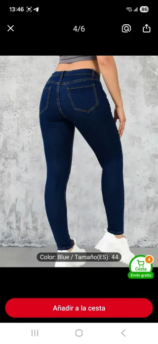 Pantalones vaqueros mujer forro polar invierno