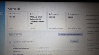 Portátil HP Rojo 500 SD de disco duro 16 Ram