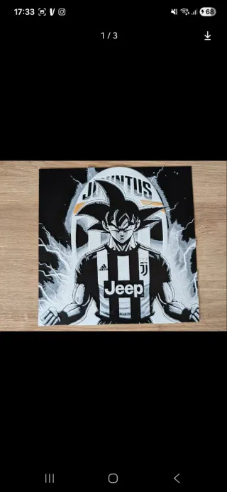 Quadro Goku x Juventus