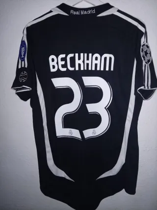 Camiseta retro Beckham 23 Negra