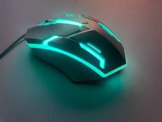 Ratón Gaming Negro y Blanco