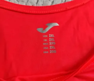 Camiseta Joma Tirantes Hombre Record II coral