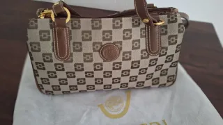 Borsa Jumper Beige/Marrone Monogram