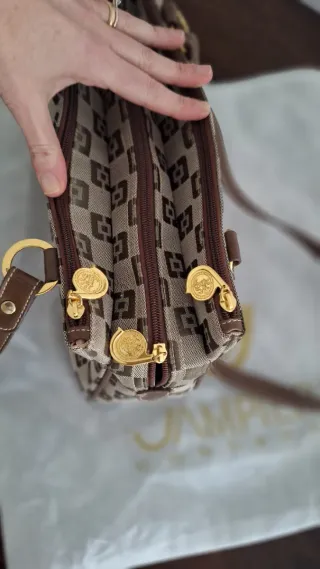 Borsa Jumper Beige/Marrone Monogram