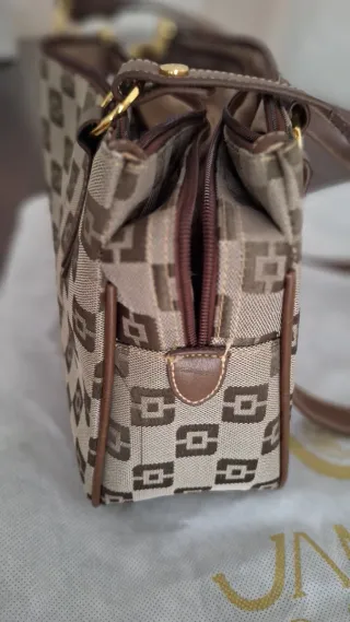 Borsa Jumper Beige/Marrone Monogram