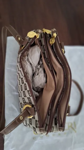 Borsa Jumper Beige/Marrone Monogram