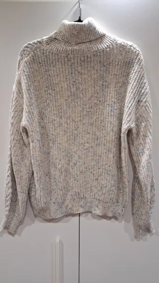 Jersey cuello alto multicolor S