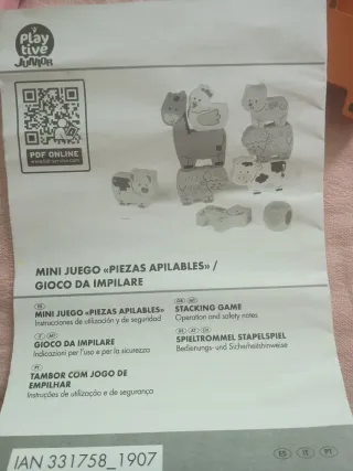 JUEGO APILAR ANIMALES