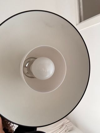 Lámpara colgante industrial negra