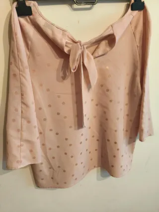 Camisa Unit lunares manga francesa Talla M