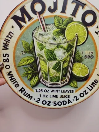 Cartel Mojito Metal 20 cm