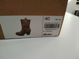Botas Camel Talla 40
