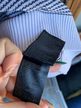 Jersey de rayas azul y blanco