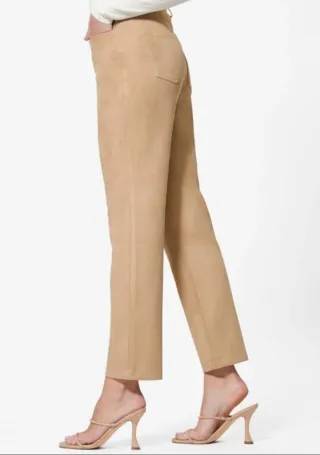 Pantalón Guess recto camel ante sintético Kelly