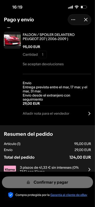 Faldones Paragolpes Peugeot 207